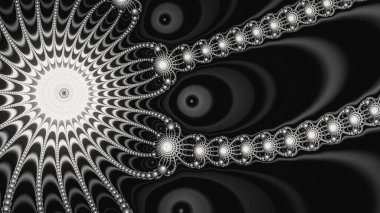 Soyut Bilgisayar Fraktal Tasarımı. Fraktal hiç bitmeyen bir desen. Fraktallar, farklı ölçeklerde kendine benzeyen sonsuz derecede karmaşık kalıplardır.