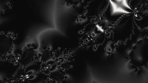 Abstract Computergegenereerd Fractaal Ontwerp Een Fractal Een Nooit Eindigend Patroon — Stockfoto