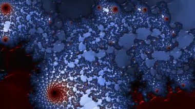 Soyut Bilgisayar Fraktal Tasarımı. Fraktal hiç bitmeyen bir desen. Fraktallar, farklı ölçeklerde kendine benzeyen sonsuz derecede karmaşık kalıplardır.