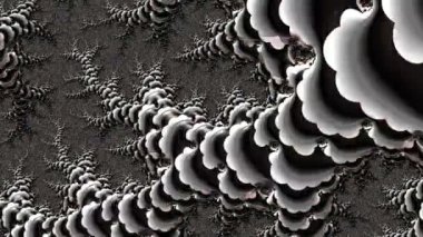 Soyut Bilgisayar Fraktal Tasarımı. Fraktal hiç bitmeyen bir desen. Fraktallar, farklı ölçeklerde kendine benzeyen sonsuz derecede karmaşık kalıplardır.