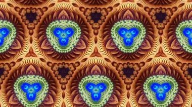 Soyut Bilgisayar Fraktal Tasarımı. Fraktal hiç bitmeyen bir desen. Fraktallar, farklı ölçeklerde kendine benzeyen sonsuz derecede karmaşık kalıplardır.