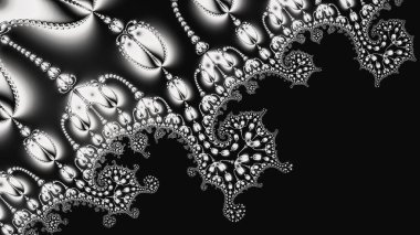 Soyut Bilgisayar Fraktal Tasarımı. Fraktal hiç bitmeyen bir desen. Fraktallar, farklı ölçeklerde kendine benzeyen sonsuz derecede karmaşık kalıplardır.