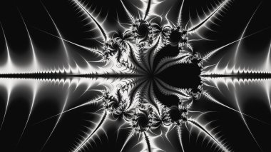 Soyut Bilgisayar Fraktal Tasarımı. Fraktal hiç bitmeyen bir desen. Fraktallar, farklı ölçeklerde kendine benzeyen sonsuz derecede karmaşık kalıplardır.