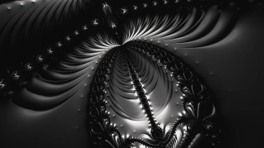 Soyut Bilgisayar Fraktal Tasarımı. Fraktal hiç bitmeyen bir desen. Fraktallar, farklı ölçeklerde kendine benzeyen sonsuz derecede karmaşık kalıplardır.