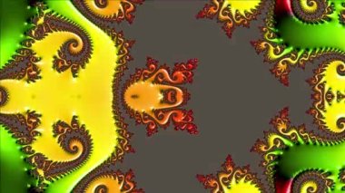 Soyut Bilgisayar Fraktal Tasarımı. Fraktal hiç bitmeyen bir desen. Fraktallar, farklı ölçeklerde kendine benzeyen sonsuz derecede karmaşık kalıplardır.