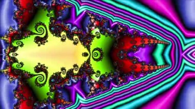 Soyut Bilgisayar Fraktal Tasarımı. Fraktal hiç bitmeyen bir desen. Fraktallar, farklı ölçeklerde kendine benzeyen sonsuz derecede karmaşık kalıplardır.