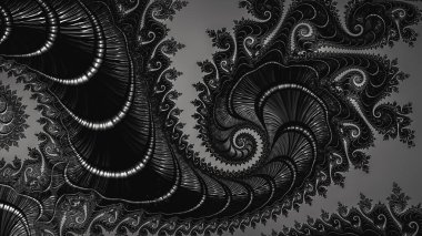 Soyut Bilgisayar Fraktal Tasarımı. Fraktal hiç bitmeyen bir desen. Fraktallar, farklı ölçeklerde kendine benzeyen sonsuz derecede karmaşık kalıplardır.