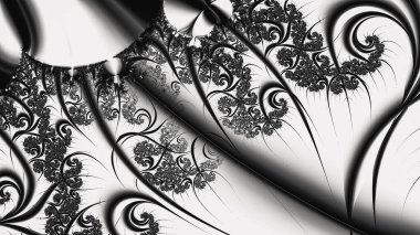 Soyut Bilgisayar Fraktal Tasarımı. Fraktal hiç bitmeyen bir desen. Fraktallar, farklı ölçeklerde kendine benzeyen sonsuz derecede karmaşık kalıplardır.