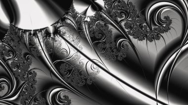 Soyut Bilgisayar Fraktal Tasarımı. Fraktal hiç bitmeyen bir desen. Fraktallar, farklı ölçeklerde kendine benzeyen sonsuz derecede karmaşık kalıplardır.