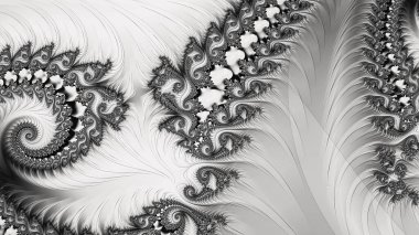 Soyut Bilgisayar Fraktal Tasarımı. Fraktal hiç bitmeyen bir desen. Fraktallar, farklı ölçeklerde kendine benzeyen sonsuz derecede karmaşık kalıplardır.