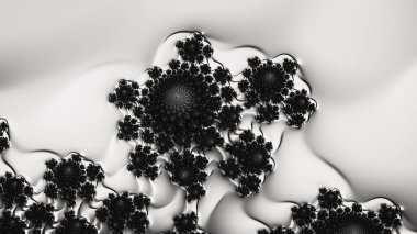 Soyut Bilgisayar Fraktal Tasarımı. Fraktal hiç bitmeyen bir desen. Fraktallar, farklı ölçeklerde kendine benzeyen sonsuz derecede karmaşık kalıplardır.