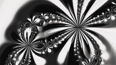 Soyut Bilgisayar Fraktal Tasarımı. Fraktal hiç bitmeyen bir desen. Fraktallar, farklı ölçeklerde kendine benzeyen sonsuz derecede karmaşık kalıplardır.