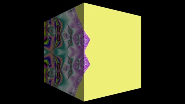 Αφηρημένος Υπολογιστής Που Δημιουργείται Fractal Σχεδιασμός Φράκταλ Είναι Ένα Ατέρμονο — Αρχείο Βίντεο