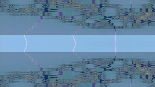 Abstract Computergegenereerd Fractaal Ontwerp Een Fractal Een Nooit Eindigend Patroon — Stockvideo