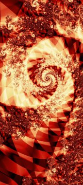 Soyut Bilgisayar Fraktal Tasarımı. Fraktal hiç bitmeyen bir desen. Fraktallar, farklı ölçeklerde kendine benzeyen sonsuz derecede karmaşık kalıplardır.