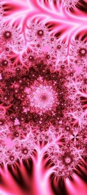 Soyut Bilgisayar Fraktal Tasarımı. Fraktal hiç bitmeyen bir desen. Fraktallar, farklı ölçeklerde kendine benzeyen sonsuz derecede karmaşık kalıplardır.