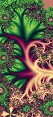 Soyut Bilgisayar Fraktal Tasarımı. Fraktal hiç bitmeyen bir desen. Fraktallar, farklı ölçeklerde kendine benzeyen sonsuz derecede karmaşık kalıplardır.