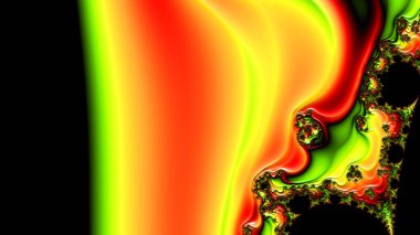 Soyut Bilgisayar Fraktal Tasarımı. Fraktal hiç bitmeyen bir desen. Fraktallar, farklı ölçeklerde kendine benzeyen sonsuz derecede karmaşık kalıplardır.