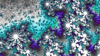 Soyut Bilgisayar Fraktal Tasarımı. Fraktal hiç bitmeyen bir desen. Fraktallar, farklı ölçeklerde kendine benzeyen sonsuz derecede karmaşık kalıplardır.