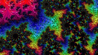 Soyut Bilgisayar Fraktal Tasarımı. Fraktal hiç bitmeyen bir desen. Fraktallar, farklı ölçeklerde kendine benzeyen sonsuz derecede karmaşık kalıplardır.