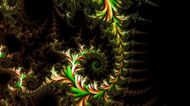 Soyut Bilgisayar Fraktal Tasarımı. Fraktal hiç bitmeyen bir desen. Fraktallar, farklı ölçeklerde kendine benzeyen sonsuz derecede karmaşık kalıplardır.