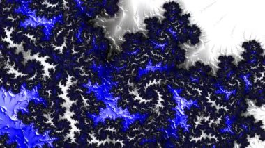 Soyut Bilgisayar Fraktal Tasarımı. Fraktal hiç bitmeyen bir desen. Fraktallar, farklı ölçeklerde kendine benzeyen sonsuz derecede karmaşık kalıplardır.