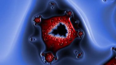 Soyut Bilgisayar Fraktal Tasarımı. Fraktal hiç bitmeyen bir desen. Fraktallar, farklı ölçeklerde kendine benzeyen sonsuz derecede karmaşık kalıplardır.