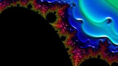 Soyut Bilgisayar Fraktal Tasarımı. Fraktal hiç bitmeyen bir desen. Fraktallar, farklı ölçeklerde kendine benzeyen sonsuz derecede karmaşık kalıplardır.