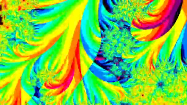 Abstraktní Počítač Generoval Fraktální Design Fraktál Nekonečný Vzorec Zlomky Jsou — Stock video