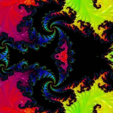 Soyut Bilgisayar Fraktal Tasarımı. Fraktal hiç bitmeyen bir desen. Fraktallar, farklı ölçeklerde kendine benzeyen sonsuz derecede karmaşık kalıplardır.