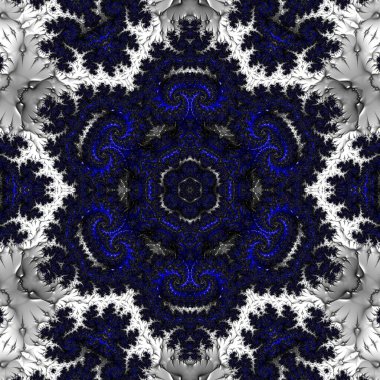 Soyut Bilgisayar Fraktal Tasarımı. Fraktal hiç bitmeyen bir desen. Fraktallar, farklı ölçeklerde kendine benzeyen sonsuz derecede karmaşık kalıplardır.