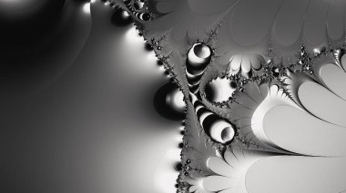 Soyut Bilgisayar Fraktal Tasarımı. Fraktal hiç bitmeyen bir desen. Fraktallar, farklı ölçeklerde kendine benzeyen sonsuz derecede karmaşık kalıplardır.