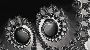 Soyut Bilgisayar Fraktal Tasarımı. Fraktal hiç bitmeyen bir desen. Fraktallar, farklı ölçeklerde kendine benzeyen sonsuz derecede karmaşık kalıplardır.