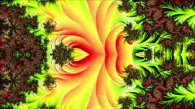 Soyut Bilgisayar Fraktal Tasarımı. Fraktal hiç bitmeyen bir desen. Fraktallar, farklı ölçeklerde kendine benzeyen sonsuz derecede karmaşık kalıplardır.