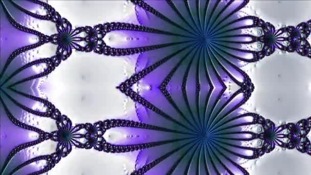 Αφηρημένος Υπολογιστής Που Δημιουργείται Fractal Σχεδιασμός Φράκταλ Είναι Ένα Ατέρμονο — Αρχείο Βίντεο