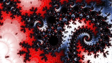 Soyut Bilgisayar Fraktal Tasarımı. Fraktal hiç bitmeyen bir desen. Fraktallar, farklı ölçeklerde kendine benzeyen sonsuz derecede karmaşık kalıplardır.