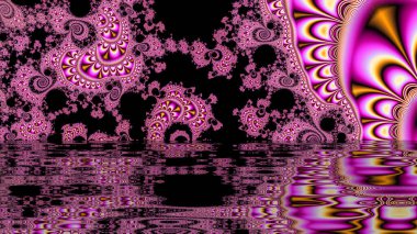 Soyut Bilgisayar Fraktal Tasarımı. Fraktal hiç bitmeyen bir desen. Fraktallar, farklı ölçeklerde kendine benzeyen sonsuz derecede karmaşık kalıplardır.