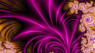 Soyut Bilgisayar Fraktal Tasarımı. Fraktal hiç bitmeyen bir desen. Fraktallar, farklı ölçeklerde kendine benzeyen sonsuz derecede karmaşık kalıplardır.