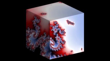 Soyut Bilgisayar Fraktal Tasarımı. Fraktal hiç bitmeyen bir desen. Fraktallar, farklı ölçeklerde kendine benzeyen sonsuz derecede karmaşık kalıplardır.