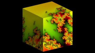 Soyut Bilgisayar Fraktal Tasarımı. Fraktal hiç bitmeyen bir desen. Fraktallar, farklı ölçeklerde kendine benzeyen sonsuz derecede karmaşık kalıplardır.