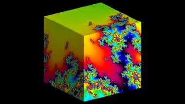 Soyut Bilgisayar Fraktal Tasarımı. Fraktal hiç bitmeyen bir desen. Fraktallar, farklı ölçeklerde kendine benzeyen sonsuz derecede karmaşık kalıplardır.