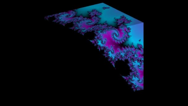 Resumen Diseño Fractal Generado Por Ordenador Fractal Patrón Interminable Los — Vídeos de Stock