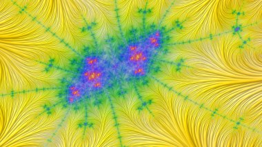 Soyut Bilgisayar Fraktal Tasarımı. Fraktal hiç bitmeyen bir desen. Fraktallar, farklı ölçeklerde kendine benzeyen sonsuz derecede karmaşık kalıplardır.