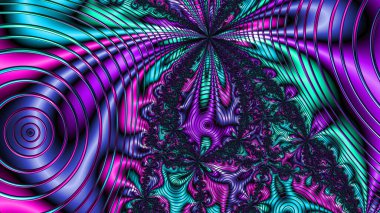 Soyut Bilgisayar Fraktal Tasarımı. Fraktal hiç bitmeyen bir desen. Fraktallar, farklı ölçeklerde kendine benzeyen sonsuz derecede karmaşık kalıplardır.