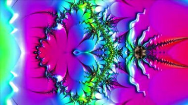 Soyut Bilgisayar Fraktal Tasarımı. Fraktal hiç bitmeyen bir desen. Fraktallar, farklı ölçeklerde kendine benzeyen sonsuz derecede karmaşık kalıplardır.