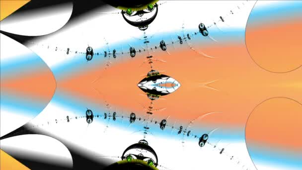 Resumo Design Fractal Gerado Por Computador Fractal Padrão Interminável Fractais — Vídeo de Stock