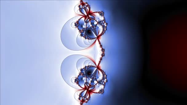 Resumen Diseño Fractal Generado Por Ordenador Fractal Patrón Interminable Los — Vídeo de stock