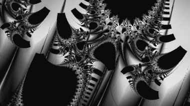 Soyut Bilgisayar Fraktal Tasarımı. Fraktal hiç bitmeyen bir desen. Fraktallar, farklı ölçeklerde kendine benzeyen sonsuz derecede karmaşık kalıplardır.