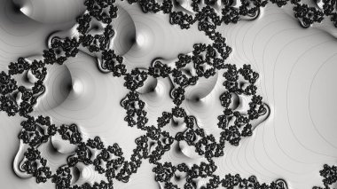 Soyut Bilgisayar Fraktal Tasarımı. Fraktal hiç bitmeyen bir desen. Fraktallar, farklı ölçeklerde kendine benzeyen sonsuz derecede karmaşık kalıplardır.