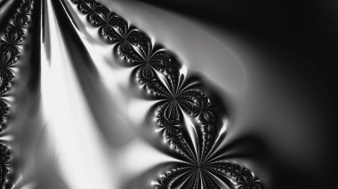 Soyut Bilgisayar Fraktal Tasarımı. Fraktal hiç bitmeyen bir desen. Fraktallar, farklı ölçeklerde kendine benzeyen sonsuz derecede karmaşık kalıplardır.